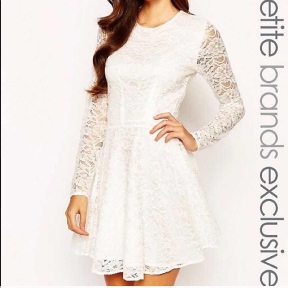 Cream lace dress 2P